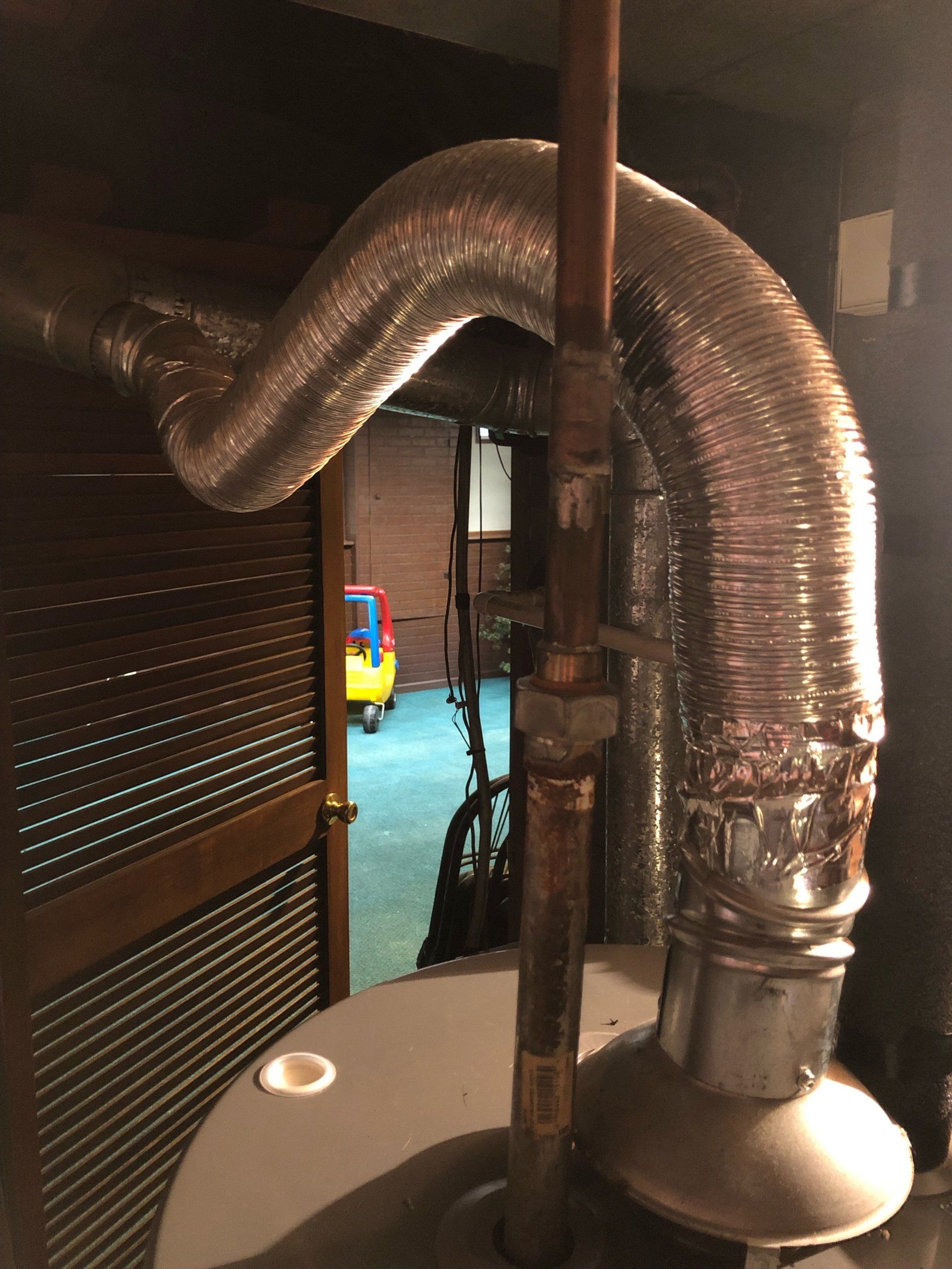 Dryer Venting on a Standard Atmospheric Water Heater