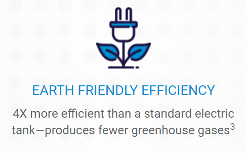 Earth friendly efficiency note from Richmond Water Heaters