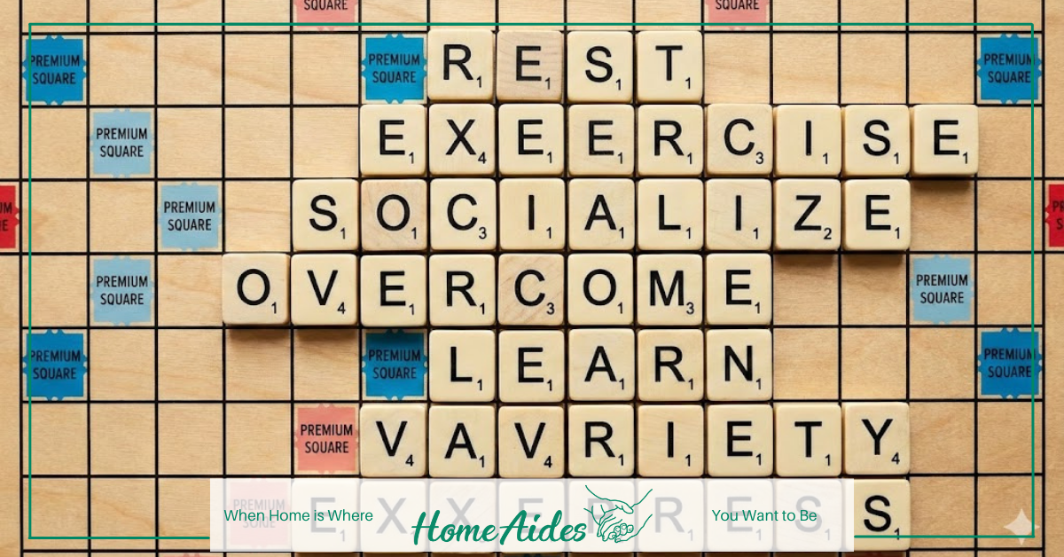 Scrabble tiles spell ‘RESOLVE’ vertically, with each letter leading into a horizontal word.