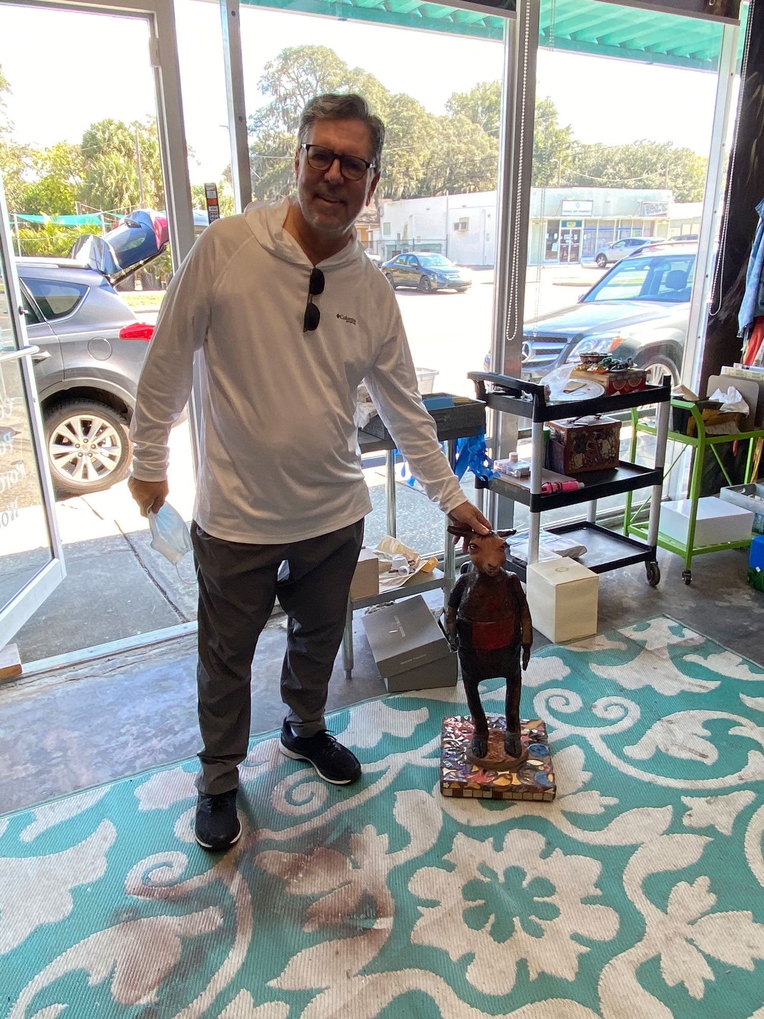 Man With Goat Ceramic — Tampa, FL — Antique Restoration and Design
