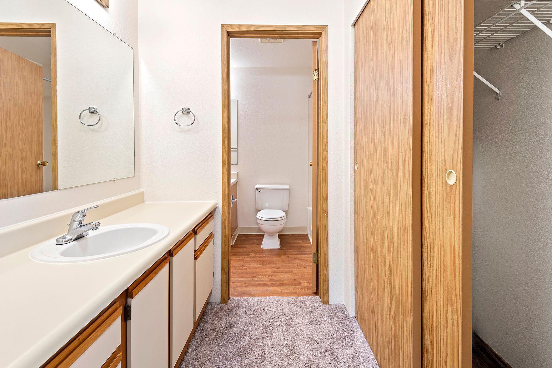 Powder room and bathroom