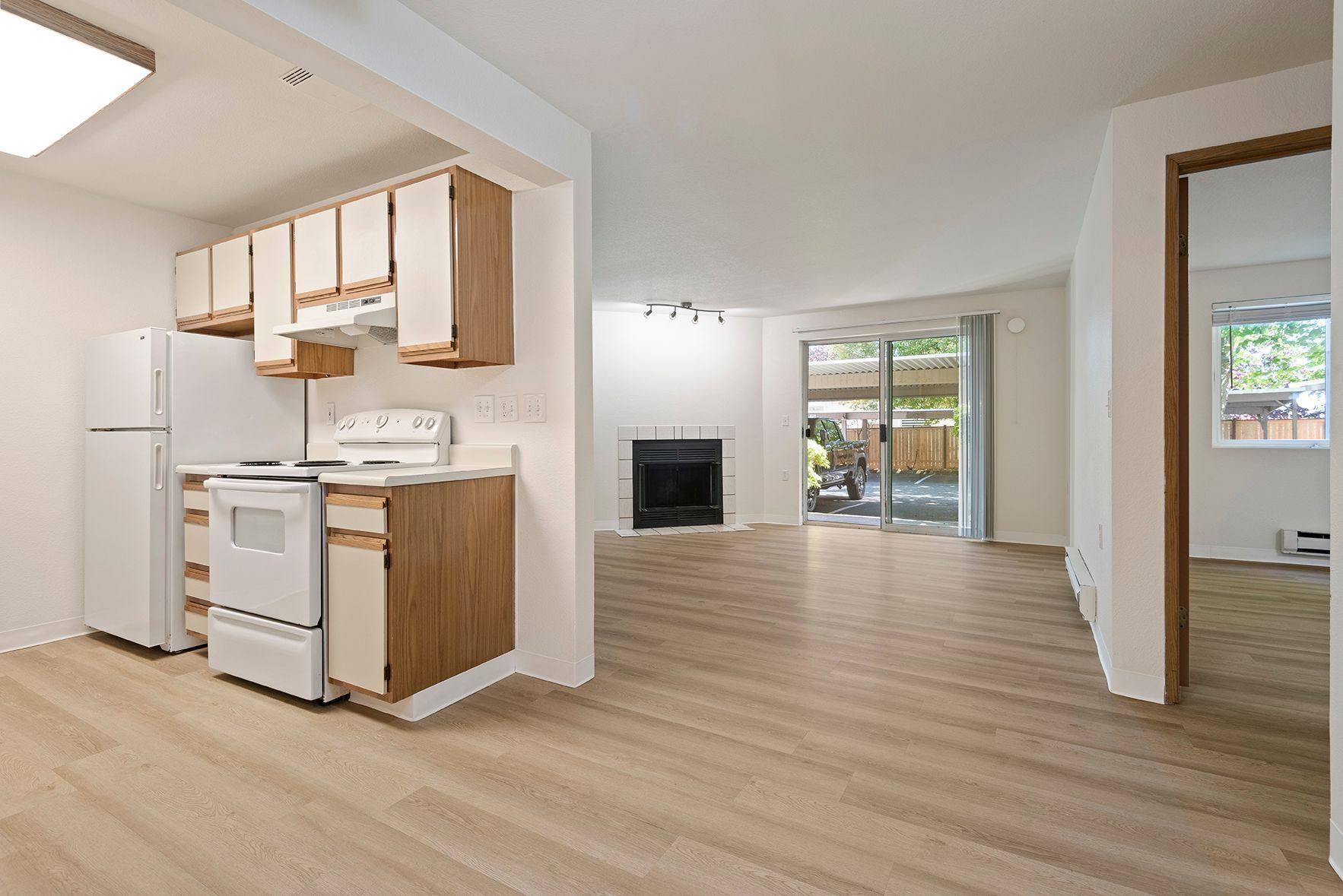 Kitchen and living room