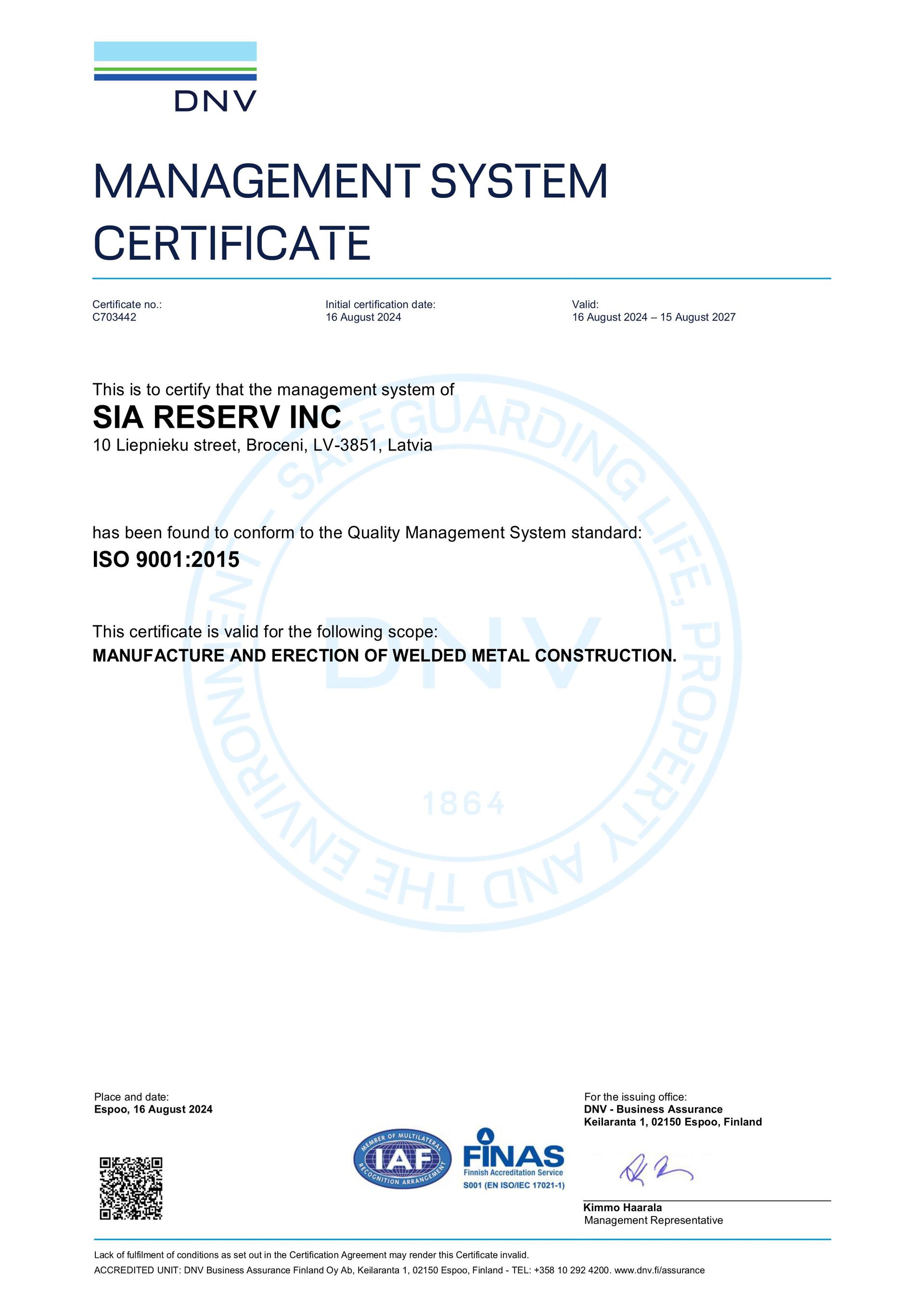 EN ISO 9001