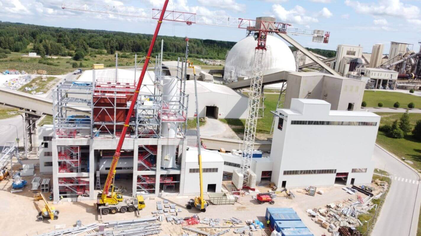 Cement mill and silos building