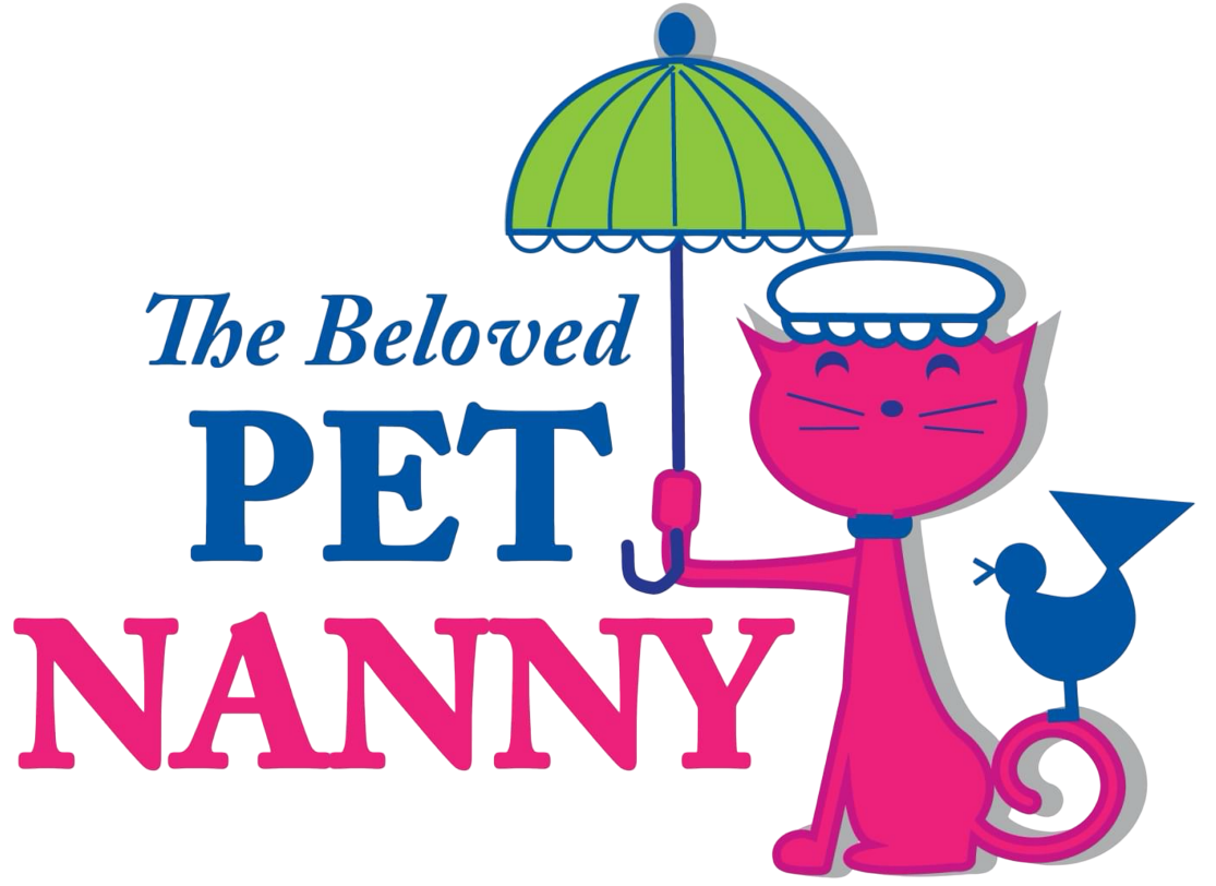 Logo of a pink cat holding a green umbrella, with a blue bird. Text reads 