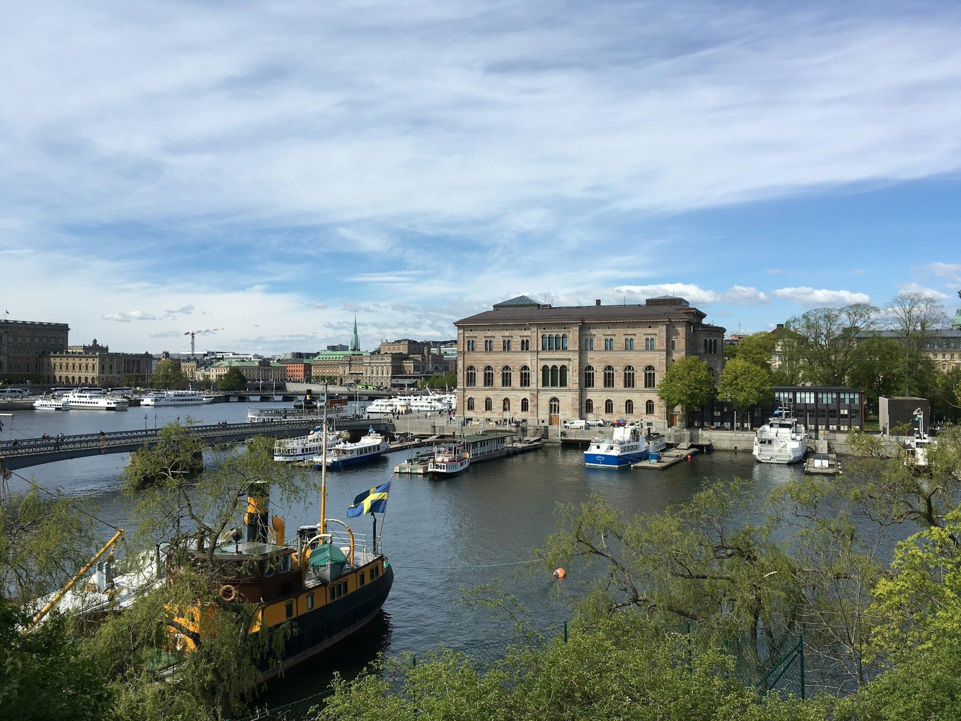 Nationalmuseum in Stockholm, Sweden, with the Royal Castle in the background.