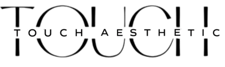 A black and white logo for touch aesthetic