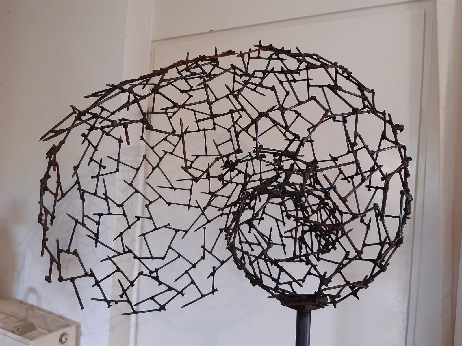 Snail made out of nails