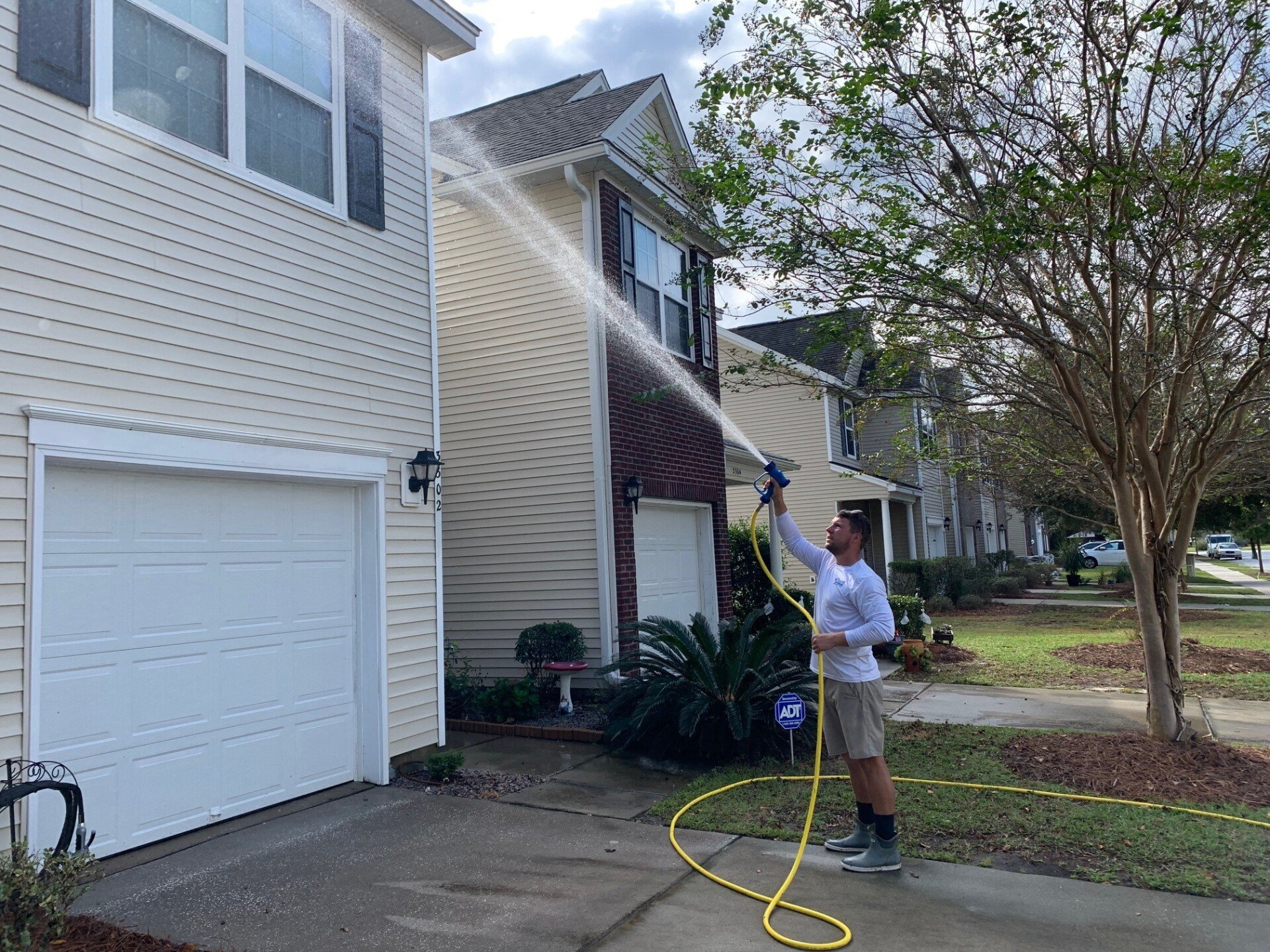Cleaning Garden Cobble Pathway — Charleston, SC — Palmetto Outdoor Restoration