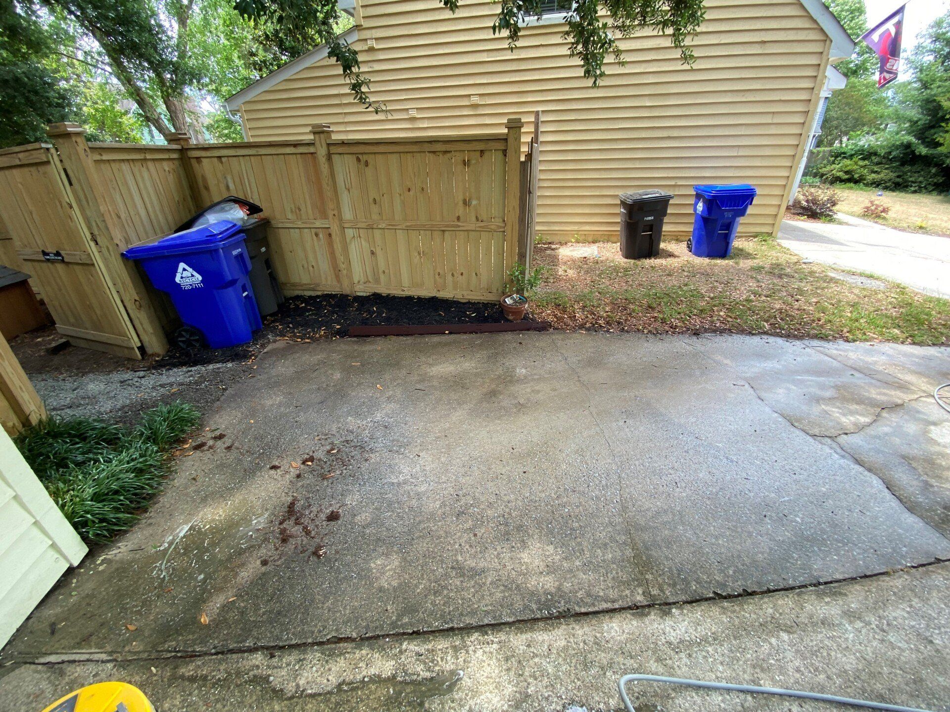 Oakhaven Driveway Before — Charleston, SC — Palmetto Outdoor Restoration