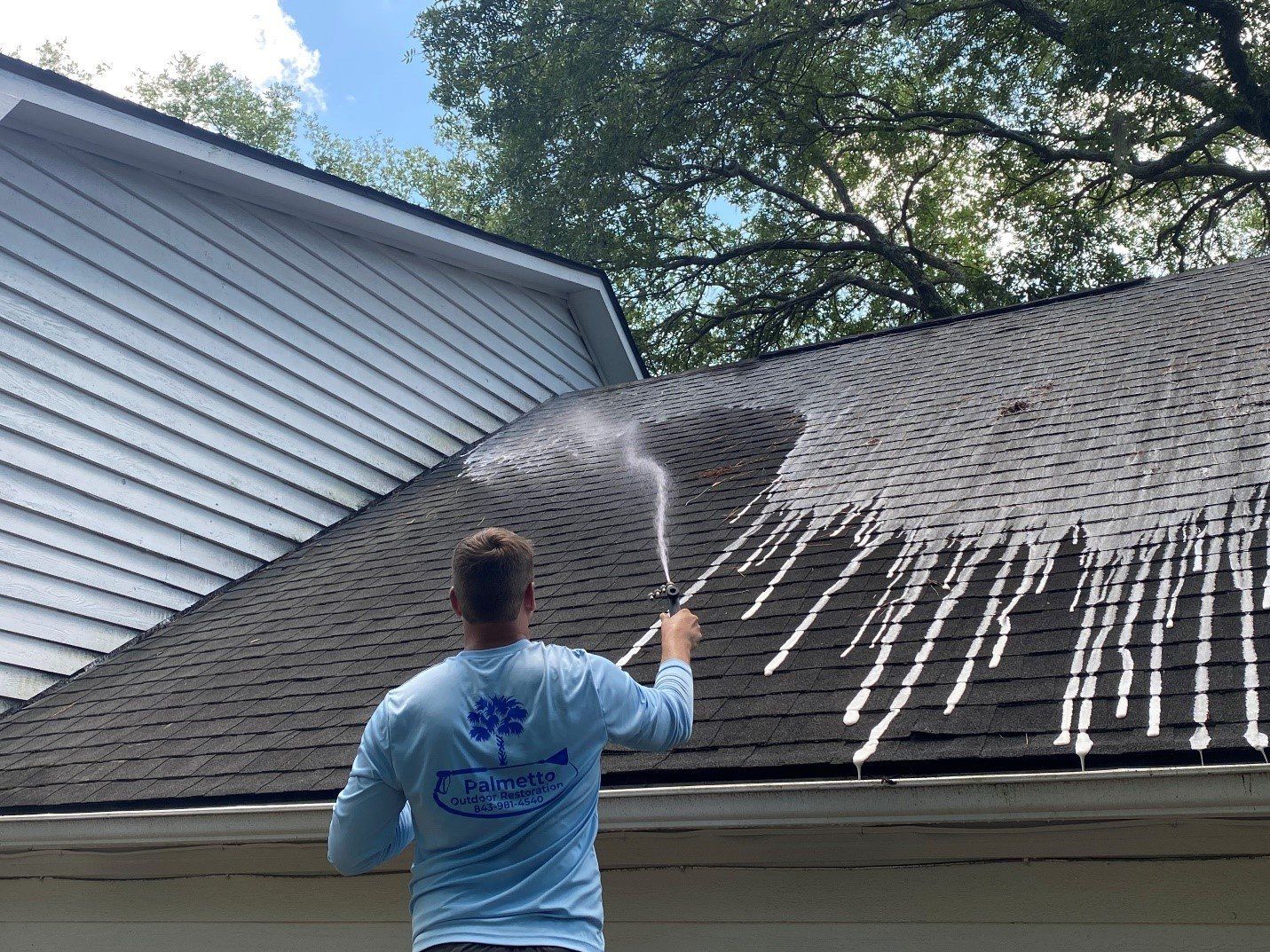 Painting Picket Fence — Charleston, SC — Palmetto Outdoor Restoration