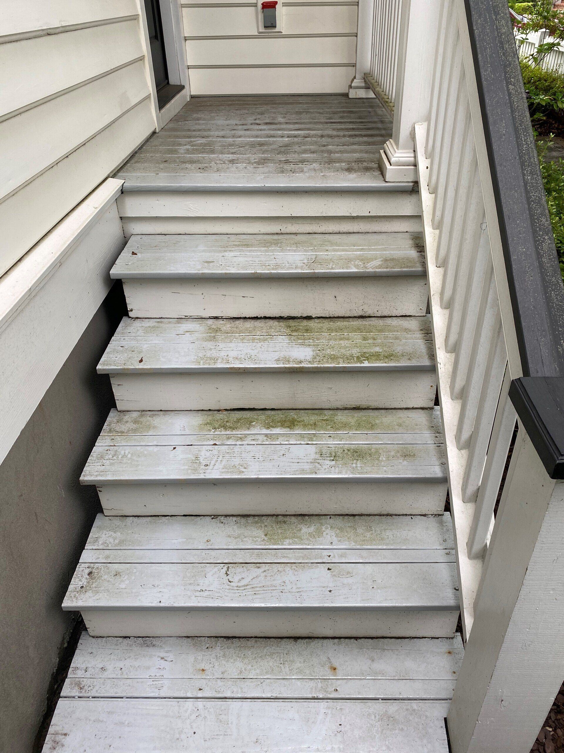 Stairs Before — Charleston, SC — Palmetto Outdoor Restoration