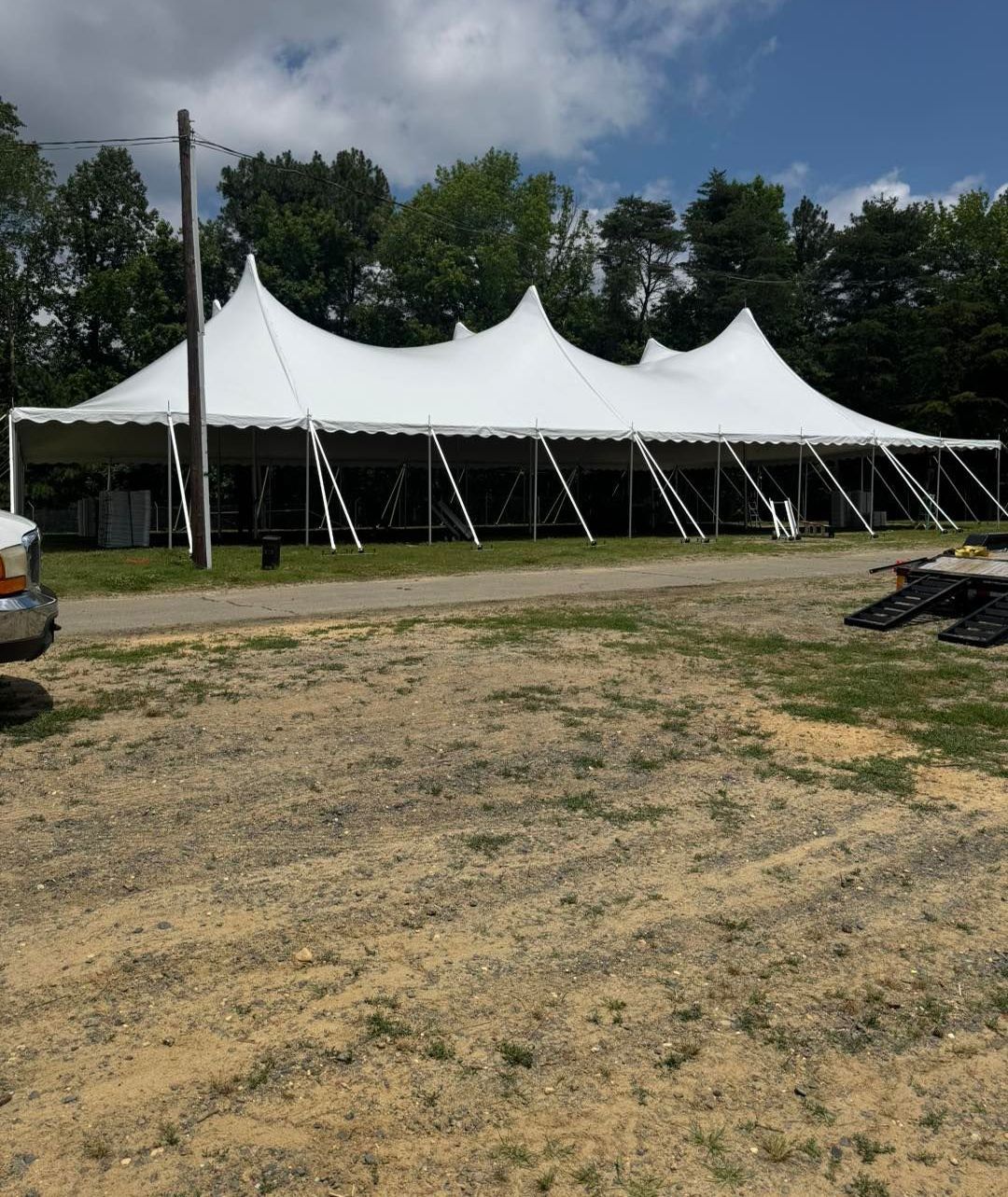 Large Tent setup in Southern MD