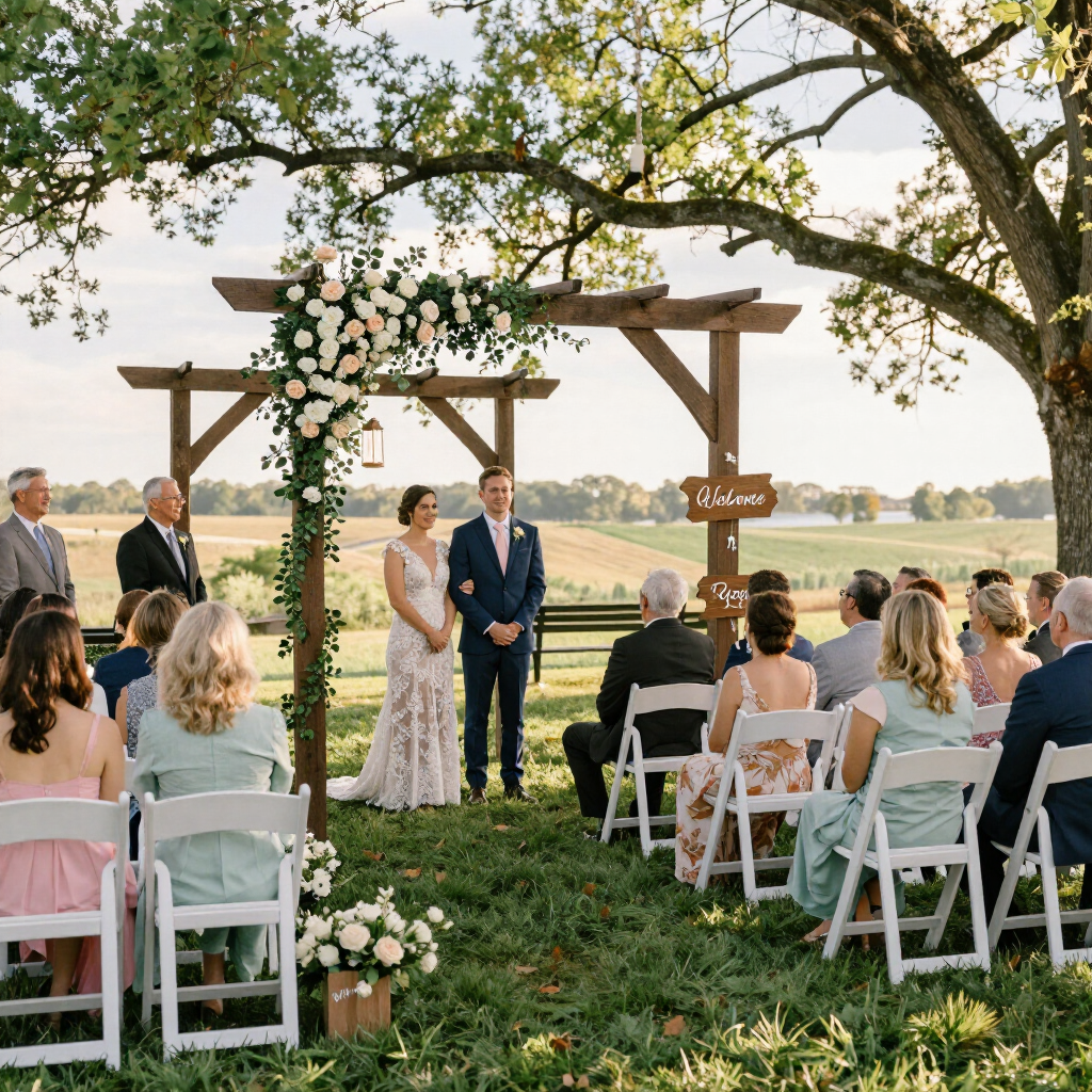outdoor wedding in southern md