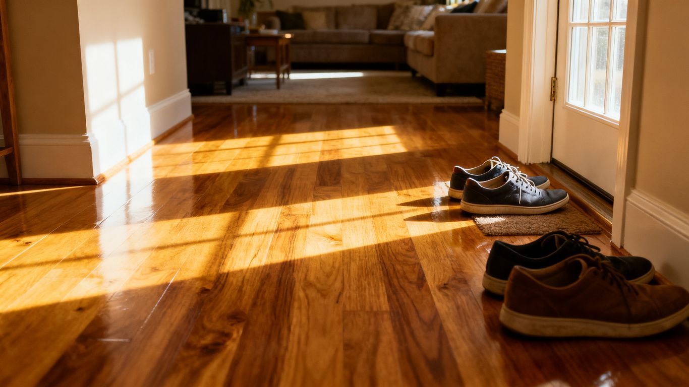 hardwood floor prep for guests