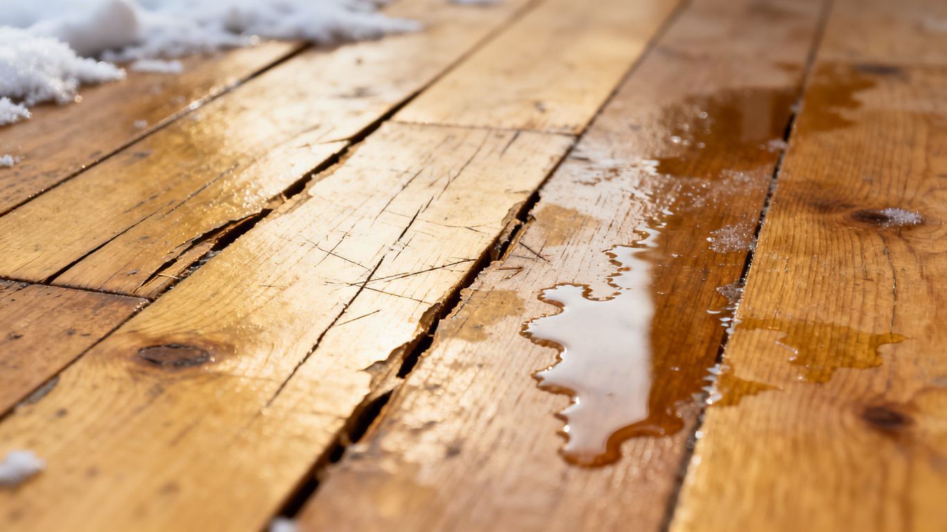 hardwood floor repair spring