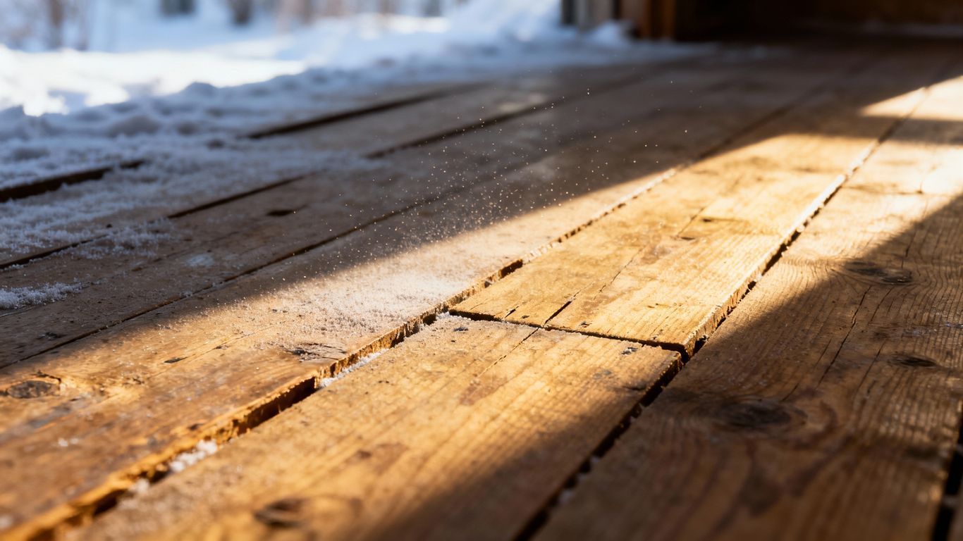 winter hardwood floor problems