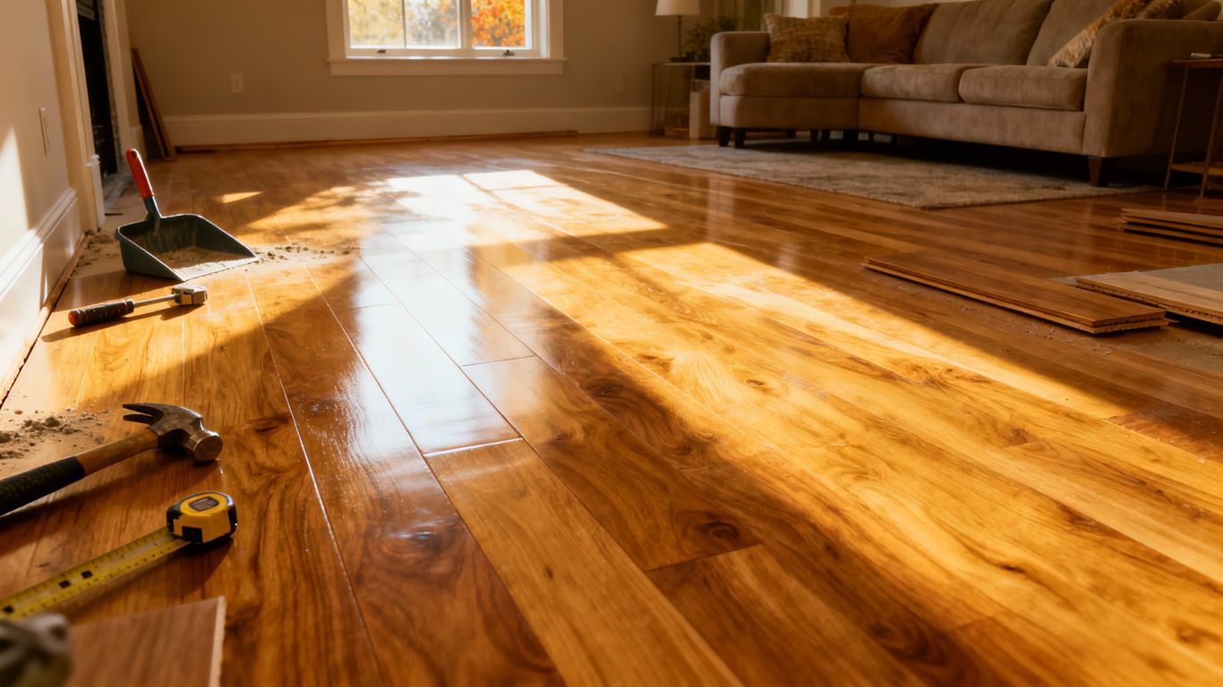 hardwood floor installation winter