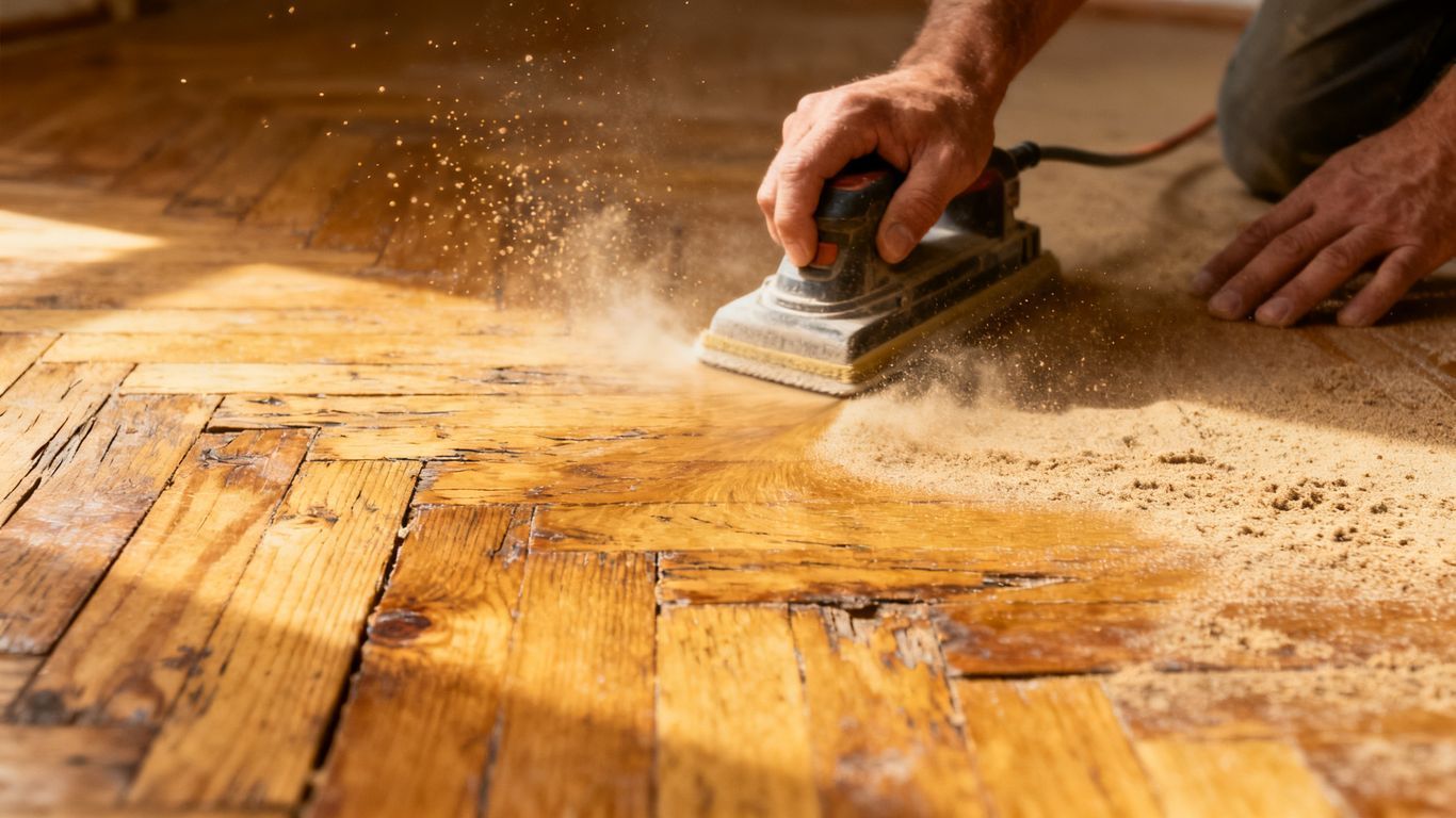 hardwood floor refinishing process