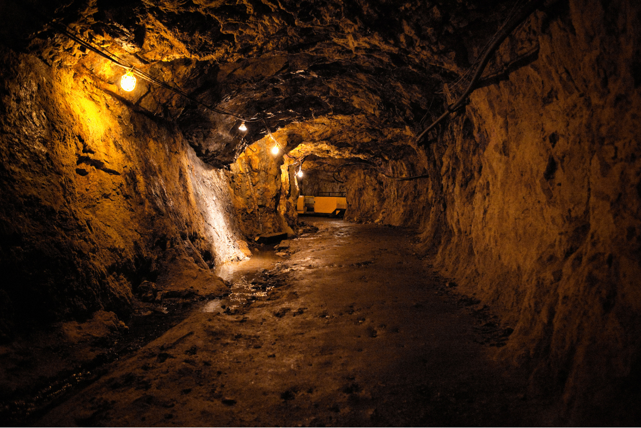 Underground mine representing large mineral systems under cover