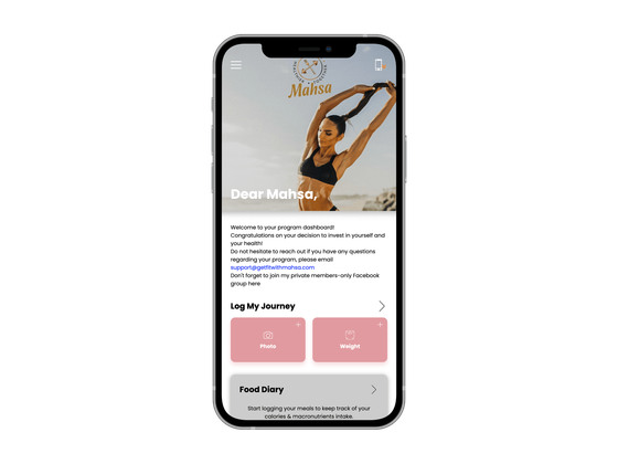 A cell phone with a picture of a woman doing yoga on the screen.