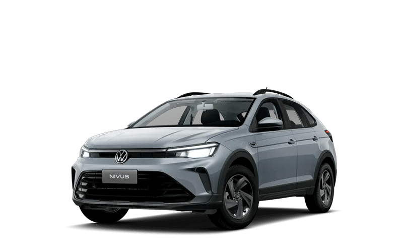 SUV Honda cinza sobre fundo branco, vista frontal em perspectiva de três quartos.