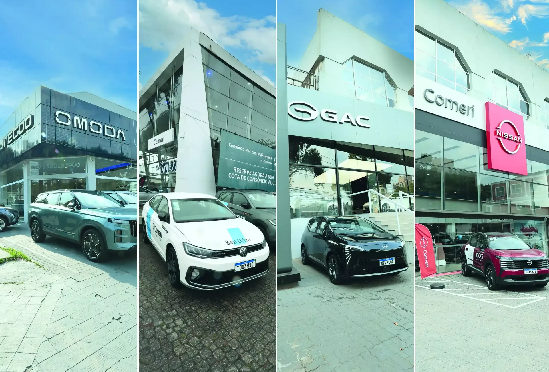 Duas engrenagens de metal sobre uma bancada em uma oficina mecânica.