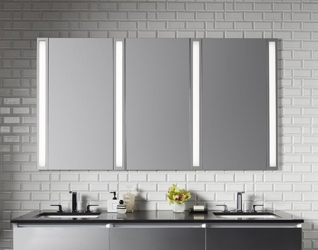 Schildmeyer Mirrored Cabinet Melamine resin coated White 80 cm 