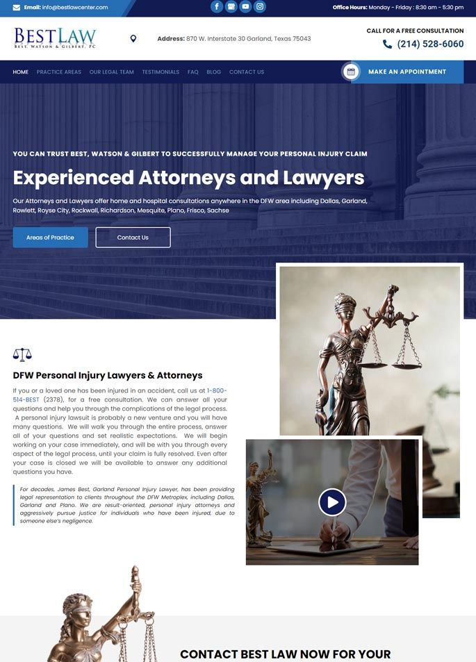 Website Design For Personal Injury Lawyers