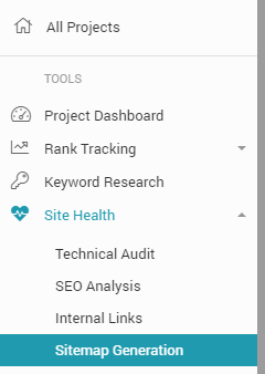 seo tool dashboard