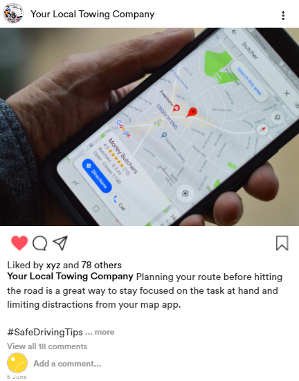 A person is holding a cell phone with a map on it