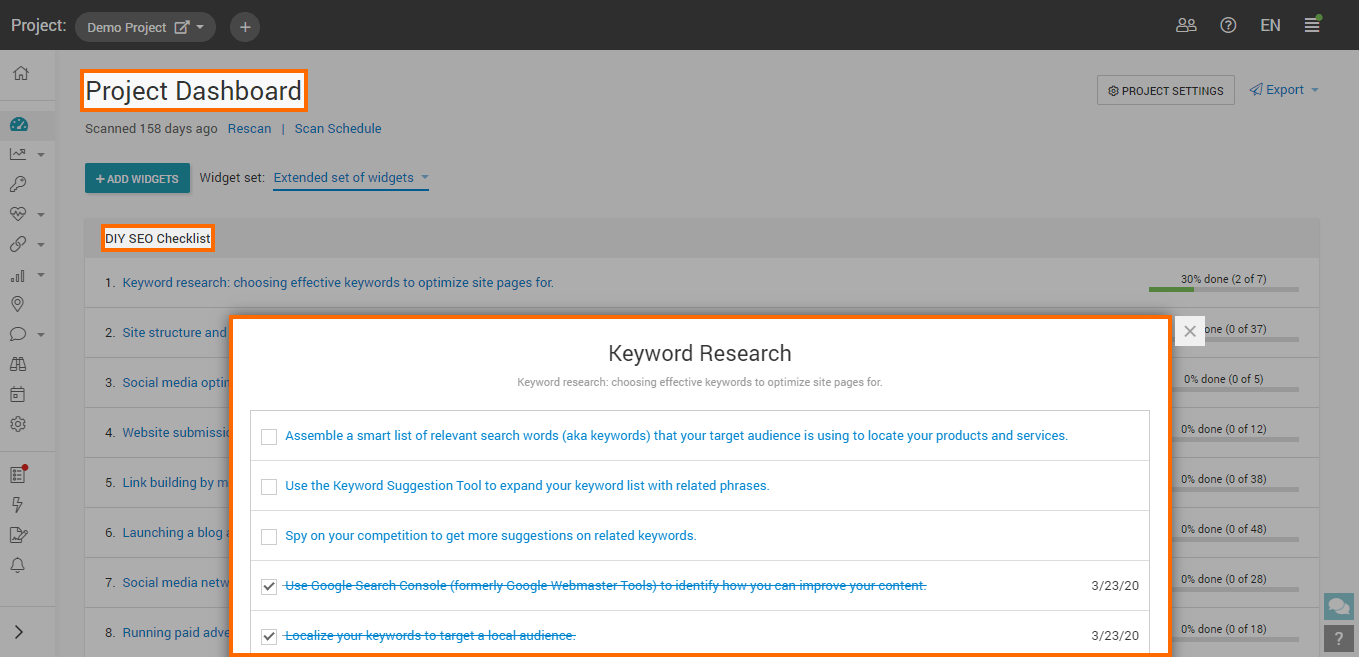 DIY SEO Checklist