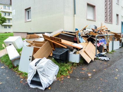Junk Near Residential House
