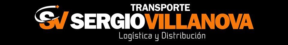 Logo de transporte sergio villanova