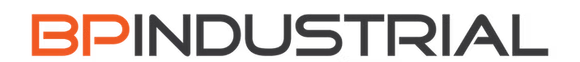 A blurry image of the word industrial on a white background