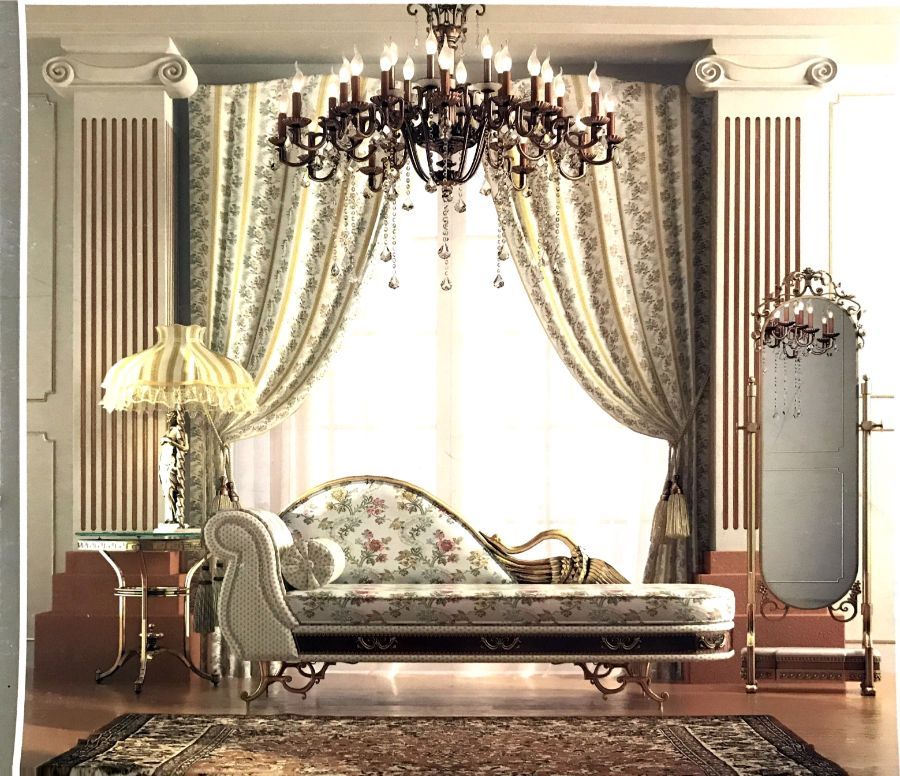 tenda da interni e chaise longue