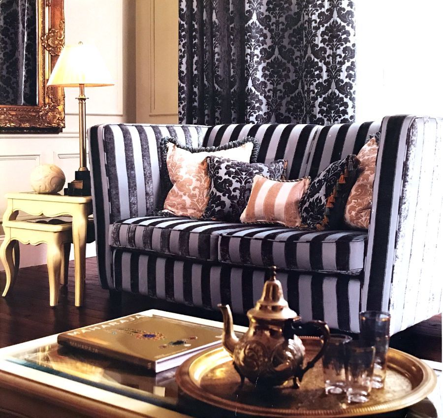 divano, cuscini e tende per interni