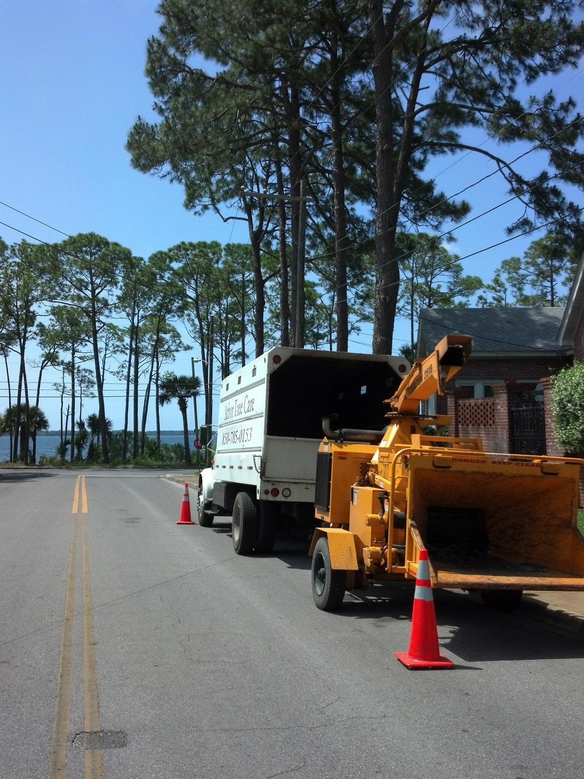 Truck with Chipper — Panama City, FL — Arbor Tree Care