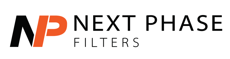 A logo for next phase filters is shown on a white background.