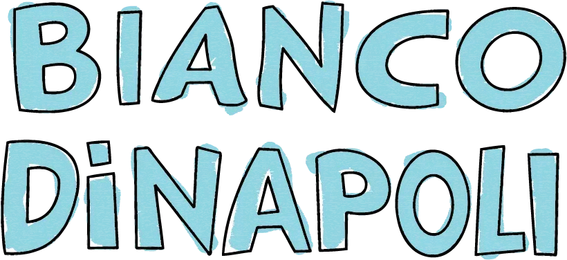 A red and white logo for taffy town