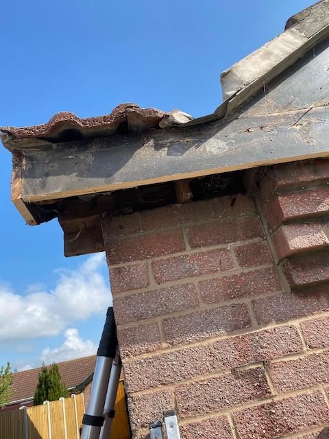 Before gutters, fascias and soffit installation by Hull E.Riding & Humber Roofing