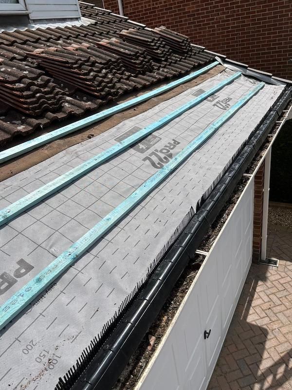 Roof felt replacement by E Riding & Humber Roofing
