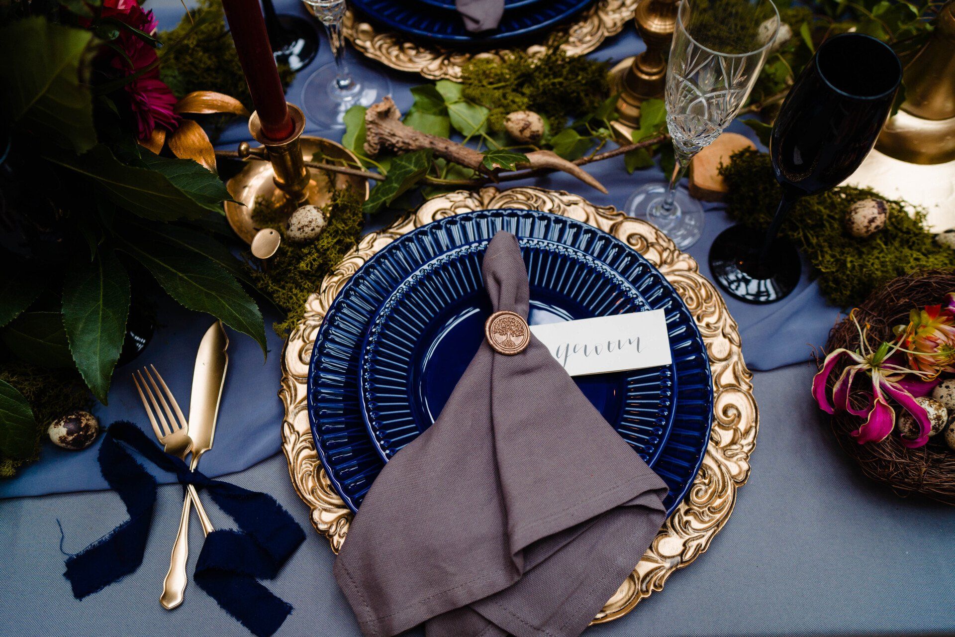 Luxury event place settings