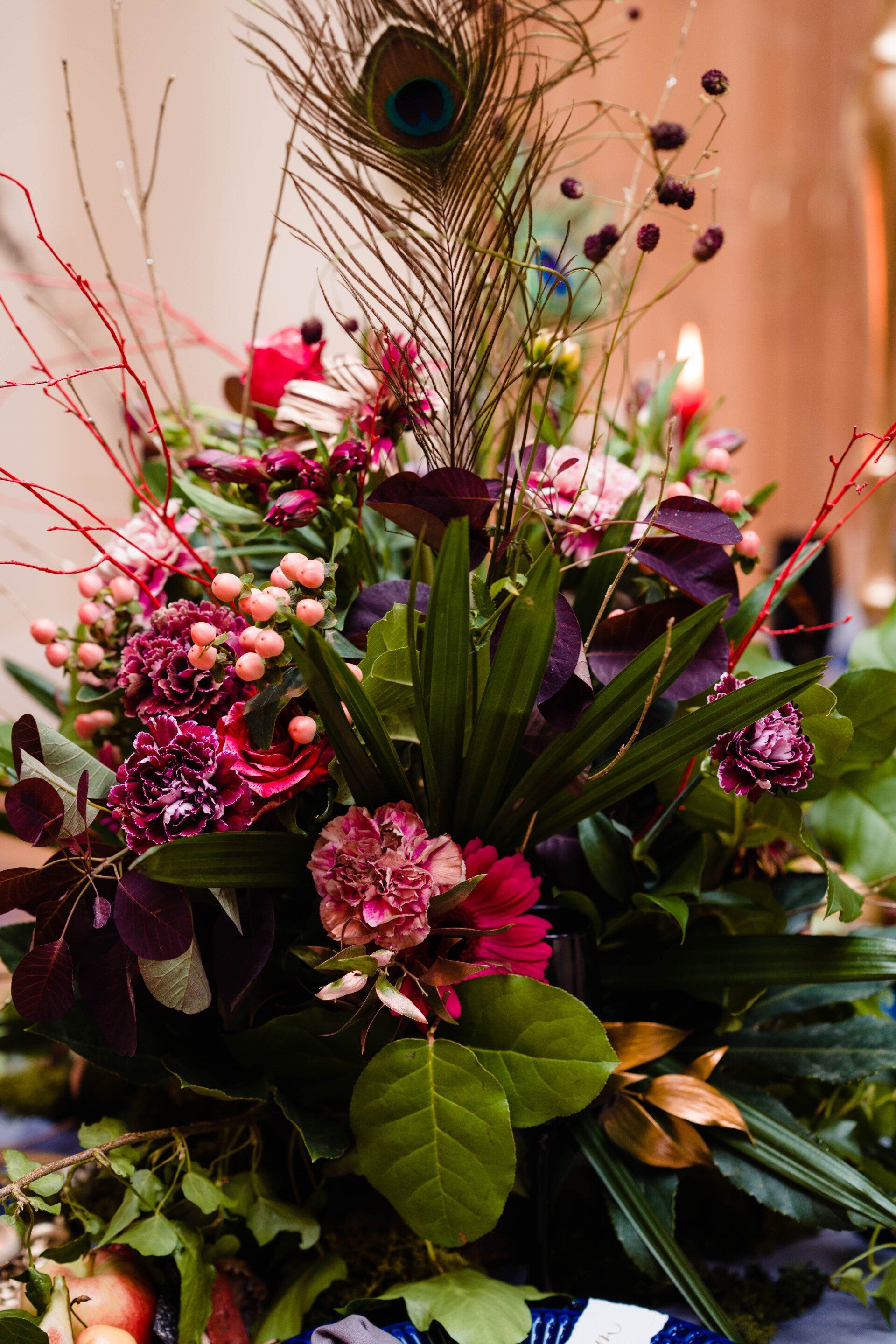 Colourful event flowers