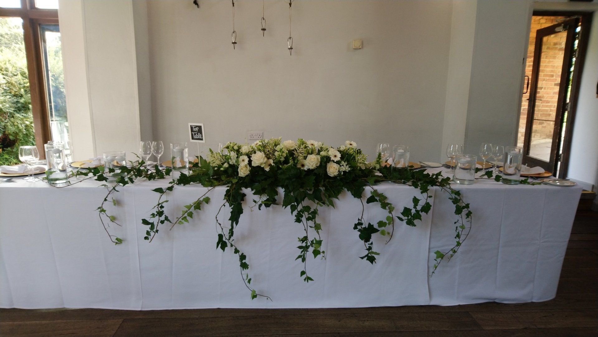Rustic Reception flowers for weddings