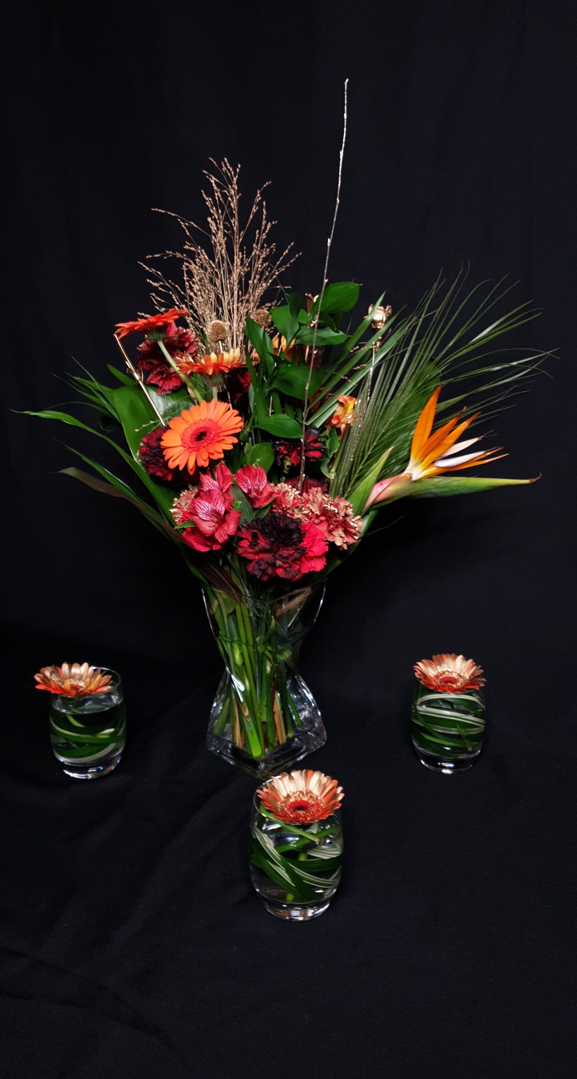 Gothic event flowers