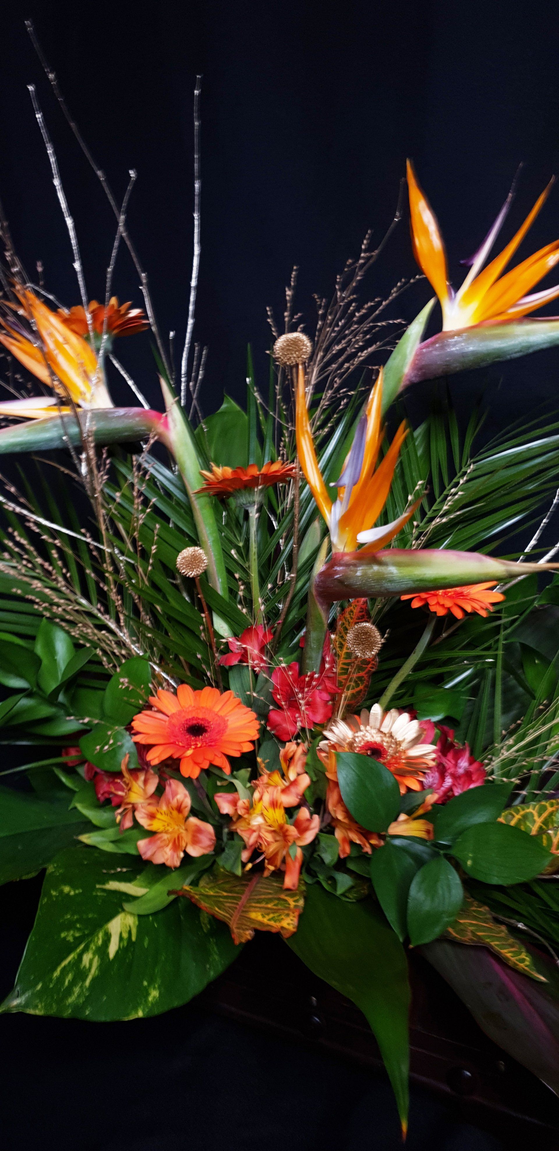 Tropical flowers for events