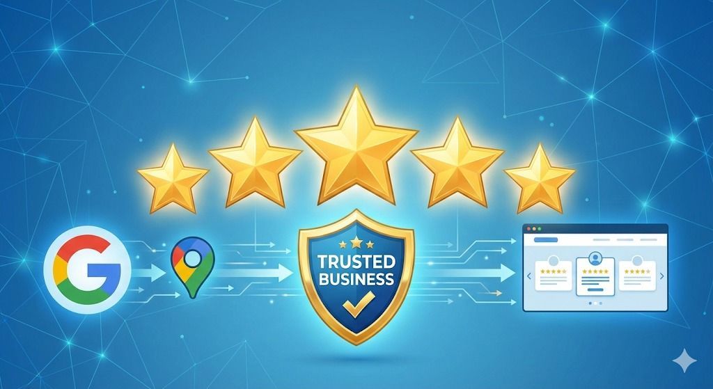 Google Maps data flows to a 