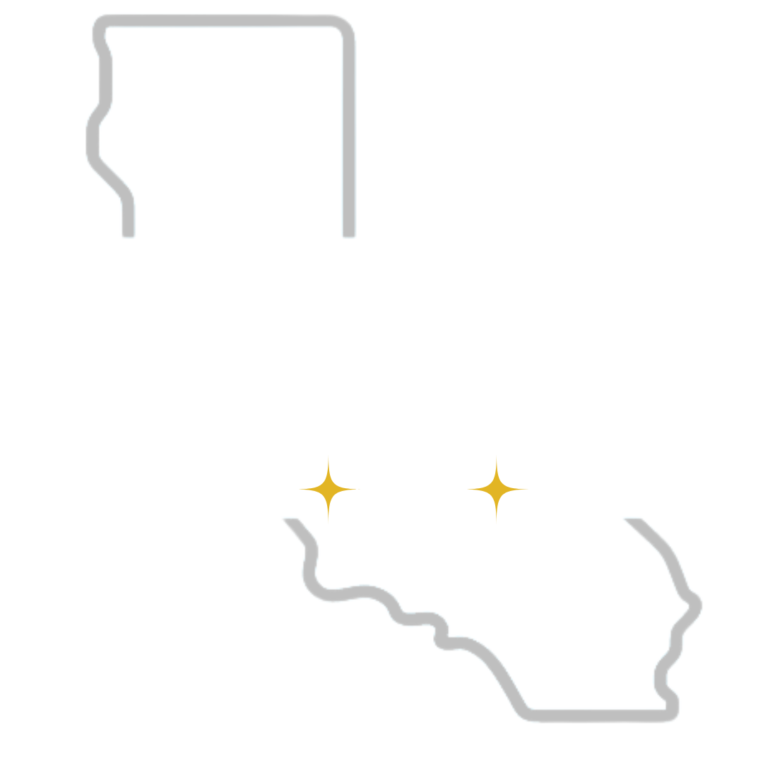 A visit california logo with white lettering and a clear background and a line beneath it