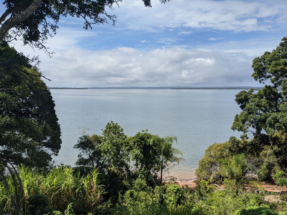 A View Of A Large Body Of Water Surrounded By Trees — East Coast Metal Recycling In Redland Bay, QLD
